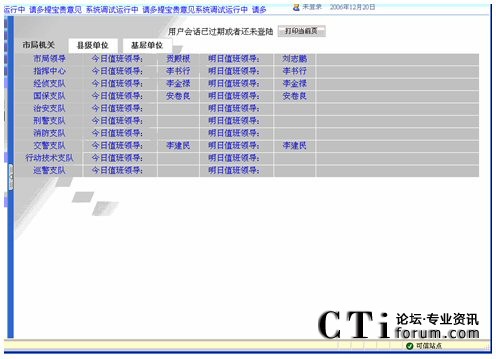 值班動(dòng)態(tài)的簡(jiǎn)單顯示頁(yè)面